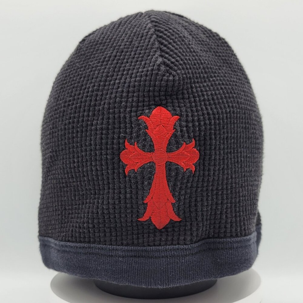Chrome Hearts Red Cross Logo Embroidered Thermal Cap